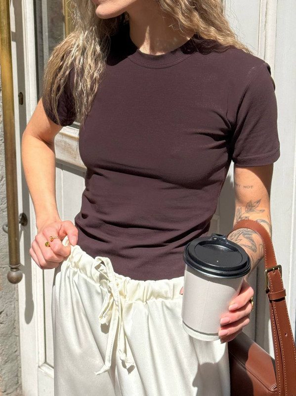 Приталена футболка (шоколад) - Зображення 3