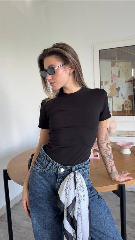 Приталена футболка (світло-рожевий) - Зображення 5