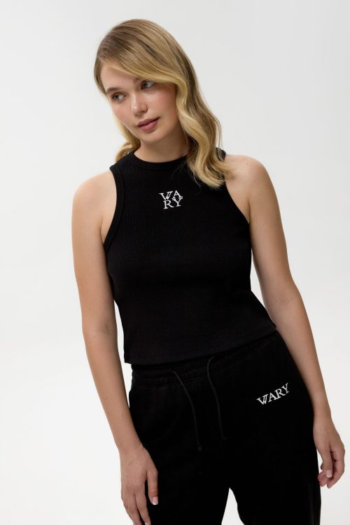 Ribbed knit tank top